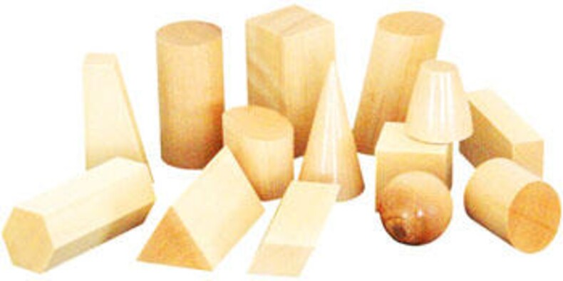 Набор деревянных геометрических тел
